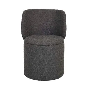 Dame Dining Chair - Charcoal Boucle by GlobeWest, a Chairs for sale on Style Sourcebook