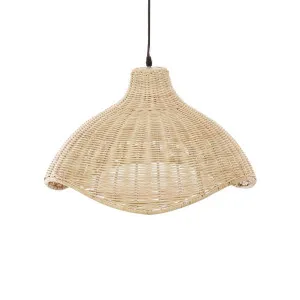 Flutter Woven Pendant - Natural by GlobeWest, a Pendant Lighting for sale on Style Sourcebook