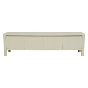 Oliver Fluted Entertainment Unit - Putty by GlobeWest, a Entertainment Units & TV Stands for sale on Style Sourcebook