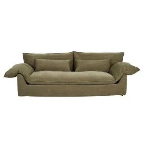 Vittoria Como 3 Seat Sofa - Copeland Olive by GlobeWest, a Sofas for sale on Style Sourcebook