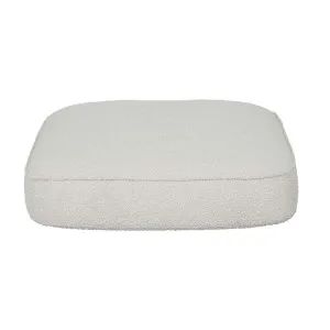 Vittoria Retreat Square Ottoman - Oat Boucle by GlobeWest, a Ottomans for sale on Style Sourcebook