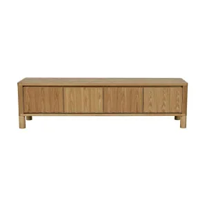 Oliver Fluted Entertainment Unit - Natural Ash by GlobeWest, a Entertainment Units & TV Stands for sale on Style Sourcebook