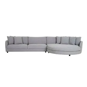 Hugo Tonda Left Chaise Set - Harbour Grey by GlobeWest, a Sofas for sale on Style Sourcebook