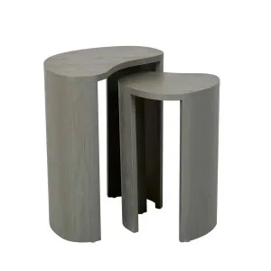 Oberon Curve Set of 2 Side Table - Thyme by GlobeWest, a Side Table for sale on Style Sourcebook