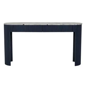 Benjamin Ripple Grand Marble Console - Matt Ocean Marble - Twilight by GlobeWest, a Console Table for sale on Style Sourcebook