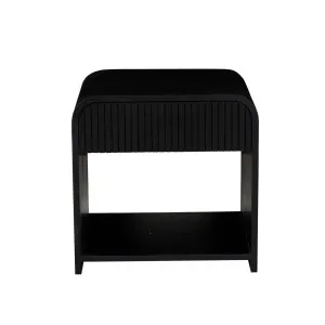 Chloe Channel Bedside - Black Oak by GlobeWest, a Bedside Tables for sale on Style Sourcebook