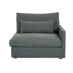 Sketch Island 1 Seater Right Sofa - Kale Linen by Sketch, a Sofas for sale on Style Sourcebook