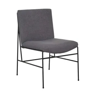 Penn Dining Chair - Iron Ore - Black Metal by GlobeWest, a Chairs for sale on Style Sourcebook