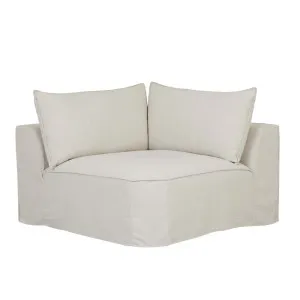 Airlie Slouch 1 Seater Left Arm Sofa - Eames Parchment by GlobeWest, a Sofas for sale on Style Sourcebook