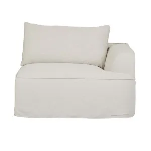 Airlie Slouch 1 Seater Left Arm Sofa - Eames Parchment by GlobeWest, a Sofas for sale on Style Sourcebook