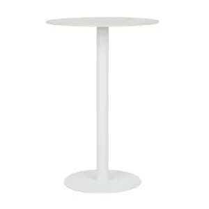 Portsea Cruise Round Bar Table - White Stone - White by GlobeWest, a Dining Tables for sale on Style Sourcebook