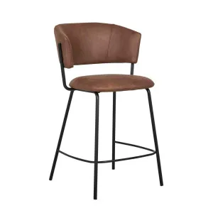 Mimi Barstool - Tan - Black by GlobeWest, a Bar Stools for sale on Style Sourcebook