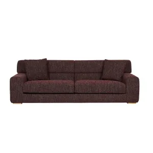 Hugo Sebastian 3 Seater Sofa - Plum Speckle by GlobeWest, a Sofas for sale on Style Sourcebook