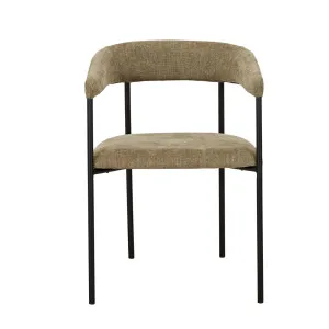 Stanley Dining Armchair - Copeland Olive - Black by GlobeWest, a Chairs for sale on Style Sourcebook