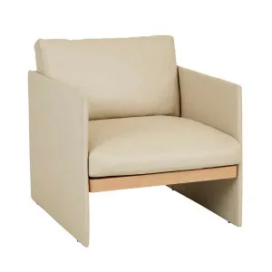 Natadora Miles Occasional Chair - Limestone Leather by Natadora, a Chairs for sale on Style Sourcebook