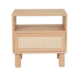 Tennyson Woven Open Bedside - New Oak by GlobeWest, a Bedside Tables for sale on Style Sourcebook