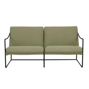 Allegra Outdoor 2 Seater Sofa - Moss - Black by GlobeWest, a Outdoor Sofas for sale on Style Sourcebook