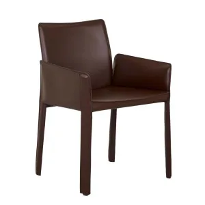 Lachlan Dining Armchair - Burgundy by GlobeWest, a Chairs for sale on Style Sourcebook