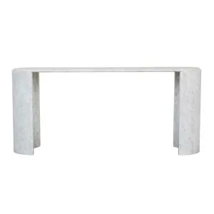 Amara Moon Console - White Marble by GlobeWest, a Console Table for sale on Style Sourcebook