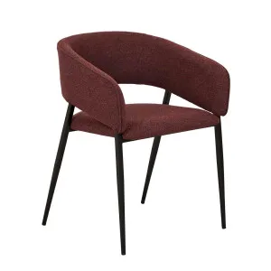 Eliza Dining Armchair - Port - Black by GlobeWest, a Chairs for sale on Style Sourcebook