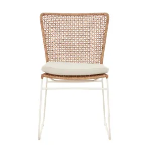 Cabana Sleigh Dining Chair - Natural - Ivory by GlobeWest, a Outdoor Chairs for sale on Style Sourcebook