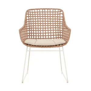 Aspen Lodge Armchair - Safari Weave - Ivory by GlobeWest, a Outdoor Chairs for sale on Style Sourcebook