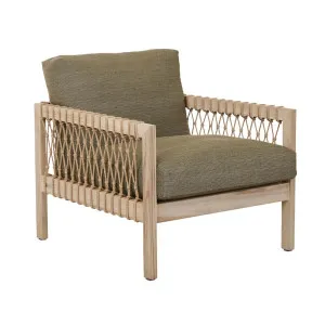 Normandy Twist Sofa Chair - Aged Teak - Emerald by GlobeWest, a Outdoor Chairs for sale on Style Sourcebook