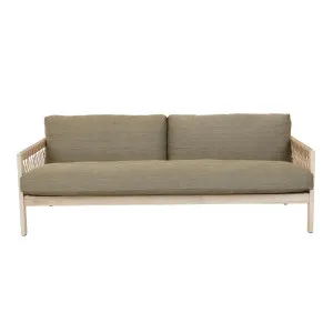 Normandy Twist 3 Seater Sofa - Aged Teak - Emerald by GlobeWest, a Outdoor Sofas for sale on Style Sourcebook