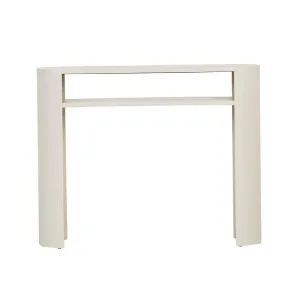 Classique Oval Small Shelf Console - Fossil by GlobeWest, a Console Table for sale on Style Sourcebook