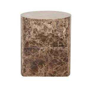 Atlas Pinnacle Side Table - Emperador by GlobeWest, a Side Table for sale on Style Sourcebook