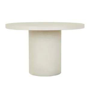 Petra Round Dining Table - Ivory by GlobeWest, a Tables for sale on Style Sourcebook