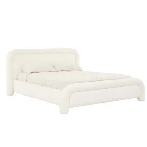 Almos Chubby Bed - Ivory Boucle by GlobeWest, a Bed Heads for sale on Style Sourcebook