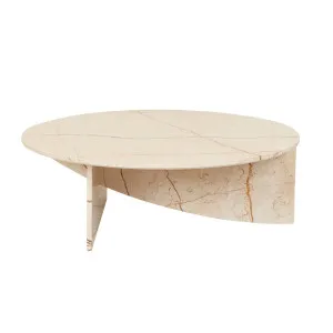 Atlas Crest Coffee Table - Matt Brown Vein Marble by GlobeWest, a Coffee Table for sale on Style Sourcebook