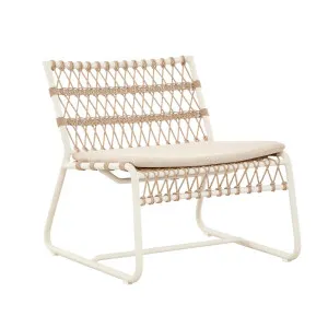 Normandy Twist Occasional Chair - Rye - Ivory by GlobeWest, a Outdoor Chairs for sale on Style Sourcebook