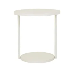 Pier Pipe Round 2 Seater Dining Table - White by GlobeWest, a Tables for sale on Style Sourcebook