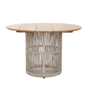 Banksia Rope Dining Table - Natural Teak - White Chia by GlobeWest, a Tables for sale on Style Sourcebook