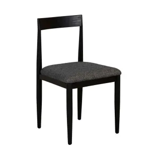 Rory Dining Chair - Carbon Tweed - Black Oak by GlobeWest, a Chairs for sale on Style Sourcebook