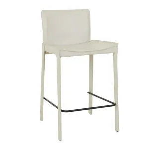 Carlo Barstool - Linen Grey - Black Metal by GlobeWest, a Bar Stools for sale on Style Sourcebook