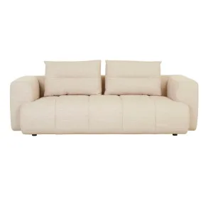 Sidney Tullio 3 Seater Sofa - Natural Speckle by GlobeWest, a Sofas for sale on Style Sourcebook