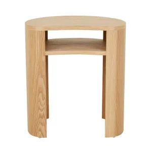 Oberon Curve Side Table - Natural Ash by GlobeWest, a Bedside Tables for sale on Style Sourcebook