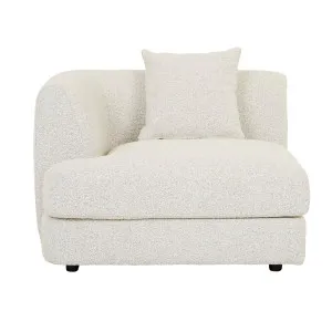 Madrid Curve 1S Centre Sofa - Grey Speckle Boucle by GlobeWest, a Sofas for sale on Style Sourcebook