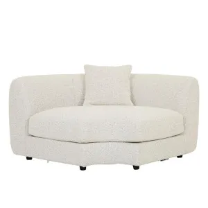 Madrid Curve 1S Centre Sofa - Grey Speckle Boucle by GlobeWest, a Sofas for sale on Style Sourcebook