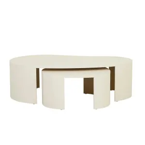 Oberon Curve Nest Coffee Table - Shell by GlobeWest, a Coffee Table for sale on Style Sourcebook