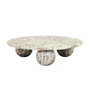 Atlas Sphere Coffee Table - Natural Ocean Marble by GlobeWest, a Coffee Table for sale on Style Sourcebook