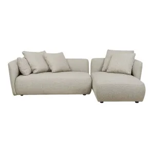 Felix Pebble Right Chaise Sofa Set - Birch Weave by GlobeWest, a Sofas for sale on Style Sourcebook