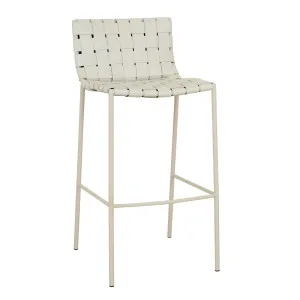 Everly Barstool - Linen Grey - Matt Linen Grey by GlobeWest, a Bar Stools for sale on Style Sourcebook