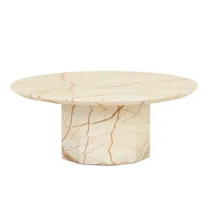 Atlas Decagon Coffee Table - Matt Brown Vein Marble by GlobeWest, a Coffee Table for sale on Style Sourcebook