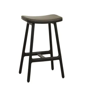 Sketch Odd Upholstered Barstool - Armour Leather - Black Onyx by Sketch, a Bar Stools for sale on Style Sourcebook