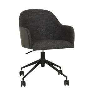 Riley Office Chair - LEAD SPECK - Black by GlobeWest, a Chairs for sale on Style Sourcebook