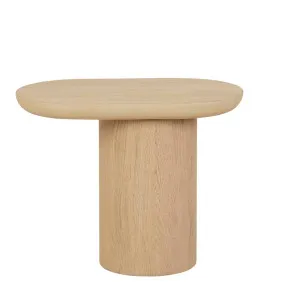 Seb Pedestal Side Table - Oak by GlobeWest, a Side Table for sale on Style Sourcebook